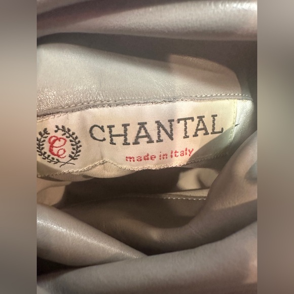 Vintage Chantal Slouch Knee Boots Gray Smooth Leather Women’s Size EU/39.5 US/8 - Picture 5 of 16